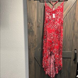 Red Paisley Maxi Dress